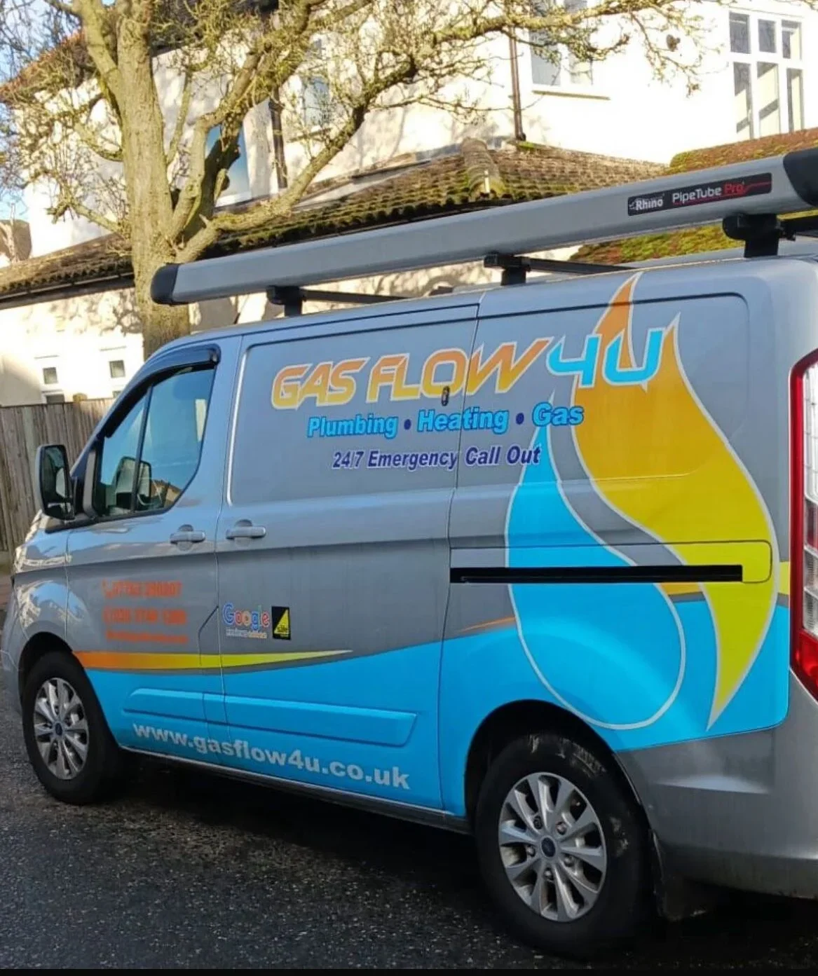 Gas Flow 4 U plumbing and heating service van