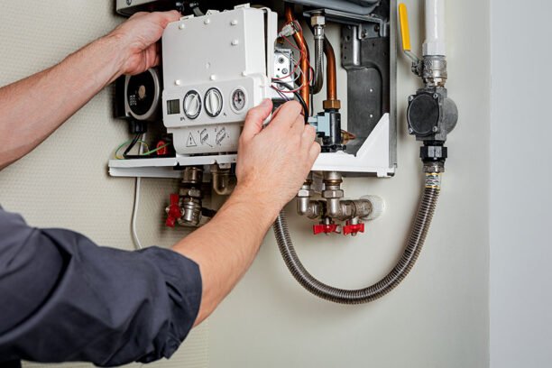 Gas Safe Register logo over gas safety record